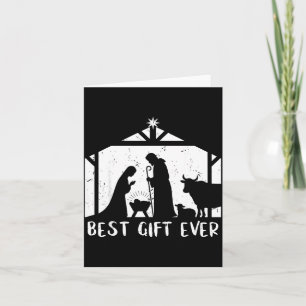 Christmas Gift Jesus Nativity Christian Men Women Card