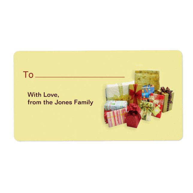 Christmas Gift Label (Front)