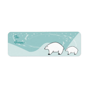 Christmas Gift Label Return Address Label