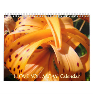 CHRISTMAS GIFT MOM Calendar I LOVE YOU MOM!
