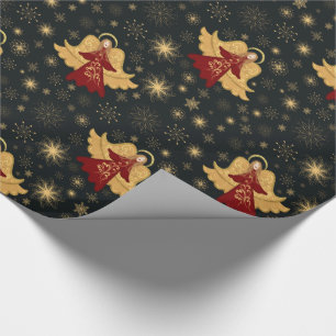 Christmas Gift Paper - Angels & Starry Snowflakes