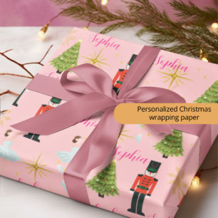 Christmas Gift Paper of Cascanueces and Dancing