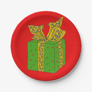 Christmas Gift Paper Plate