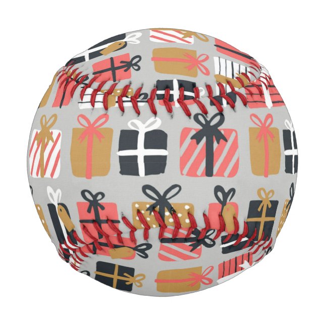 Christmas Gift Pattern Baseball (Front)
