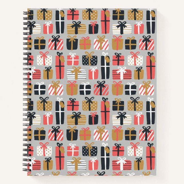 Christmas Gift Pattern Notebook (Front)