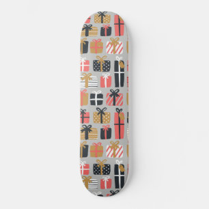 Christmas Gift Pattern Skateboard