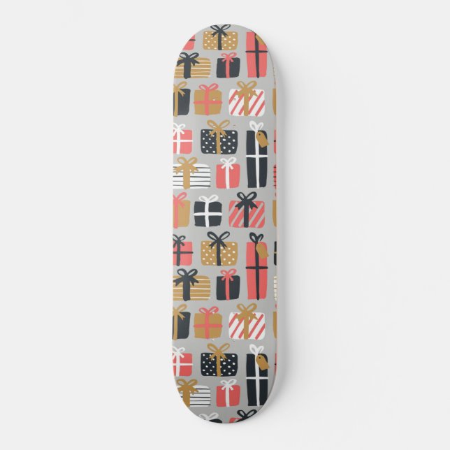 Christmas Gift Pattern Skateboard (Front)