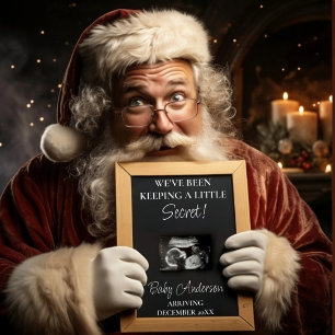 Christmas Gift Pregnancy Announcement Poster