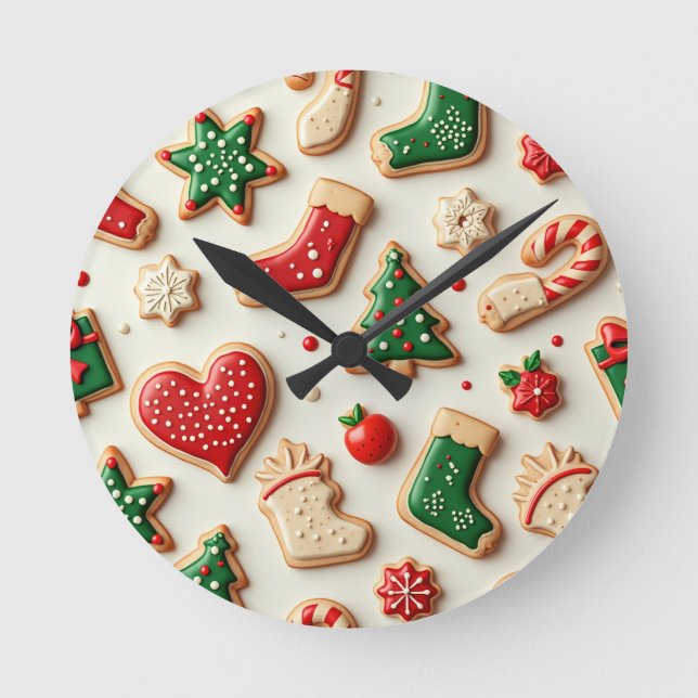 christmas gift round clock (Front)