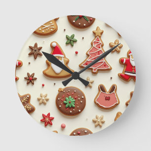 christmas gift round clock