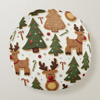 christmas gift round cushion