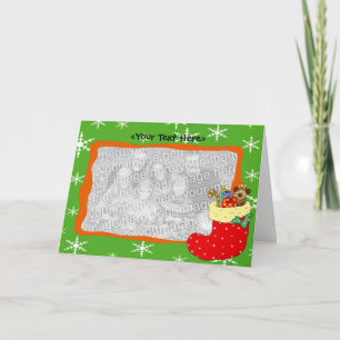 Christmas gift sock holiday card