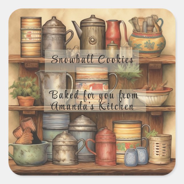 Christmas  Gift Stickers Baked for You with Love (Front)