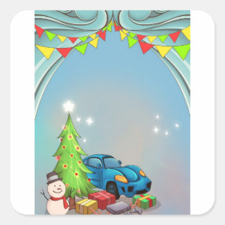 Christmas gift stickers for boys.