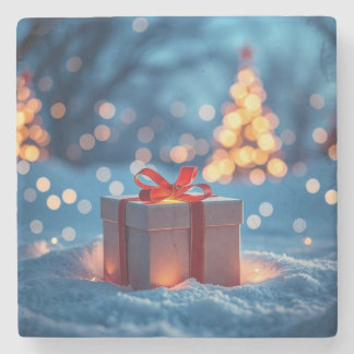 Christmas gift stone coaster