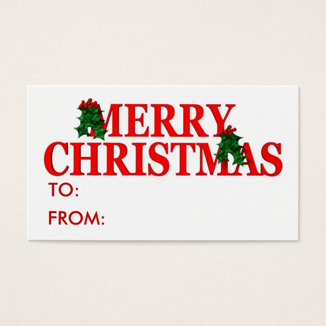 Christmas Gift Tag (Front)