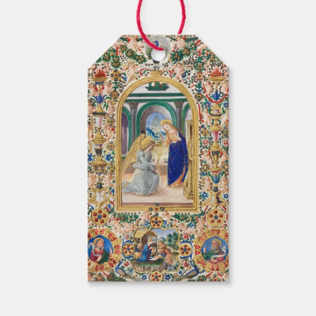 CHRISTMAS GIFT TAG ANNUNCIATION PAINTING (Front)
