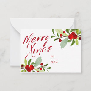 Christmas Gift Tag Card