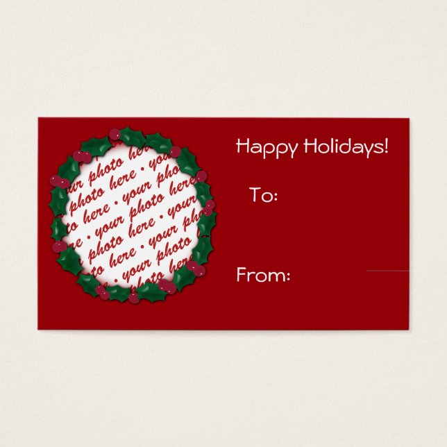Christmas Gift Tag Photo Frame (Front)