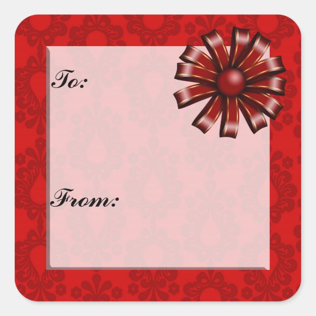 Christmas Gift Tag Sticker (Front)