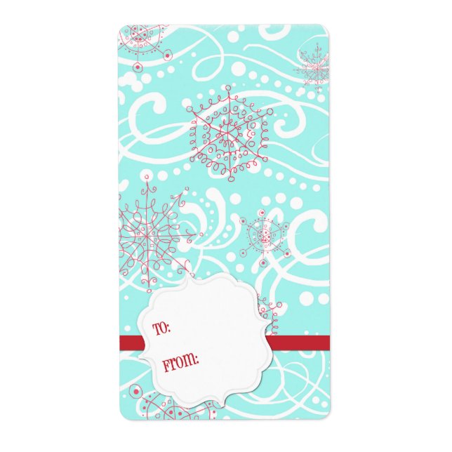 Christmas Gift Tag Stickers (Front)