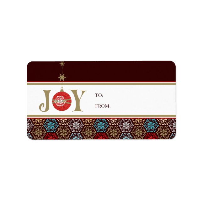 Christmas Gift Tag Stickers (Front)