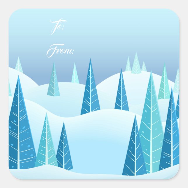 Christmas Gift Tag Stickers (Front)