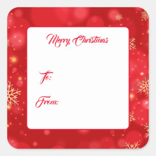 Christmas Gift Tag Stickers