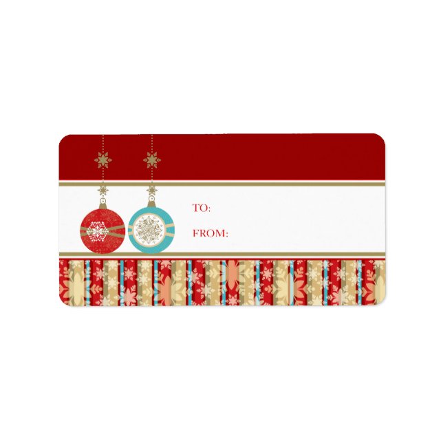 Christmas Gift Tag Stickers (Front)