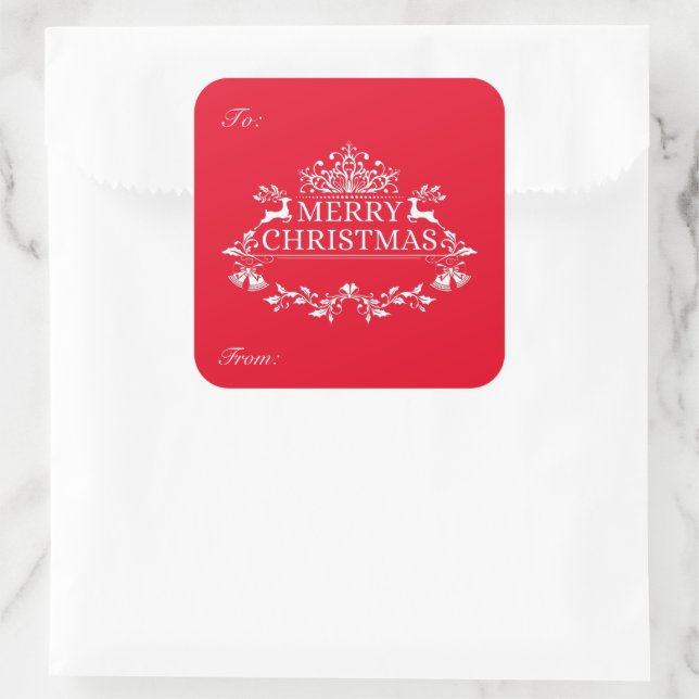 Christmas Gift Tag Stickers (Bag)