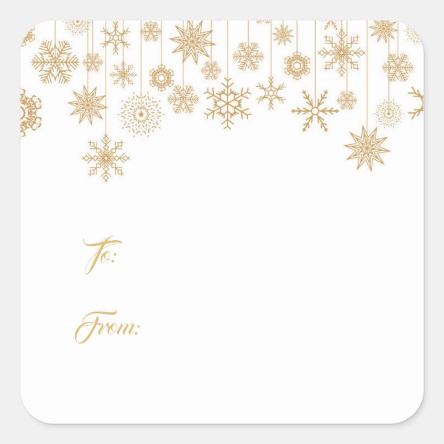Christmas Gift Tag Stickers (Front)