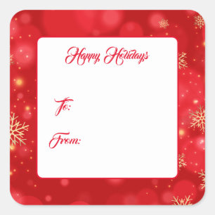 Christmas Gift Tag Stickers
