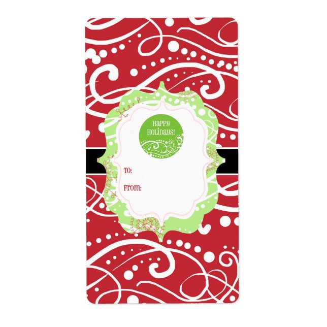 Christmas Gift Tag Stickers (Front)