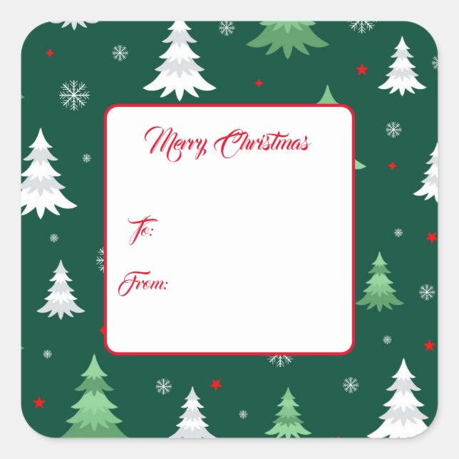 Christmas Gift Tag Stickers (Front)