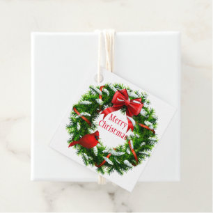 Christmas Gift Tag-Wreath Favour Tags