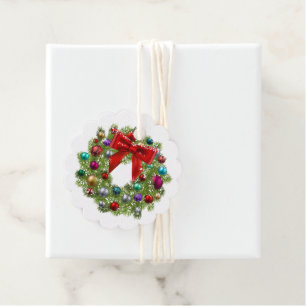 Christmas Gift Tag-Wreath Favour Tags