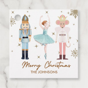 Christmas Gift Tags Nutcrackers and Ballerina