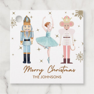 Christmas Gift Tags Nutcrackers and Ballerina