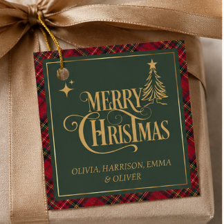 Christmas Gift Tags, Personalised Holiday Gift Tag