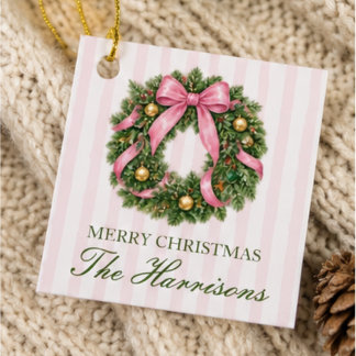 Christmas Gift Tags, Personalised Holiday Gift Tag