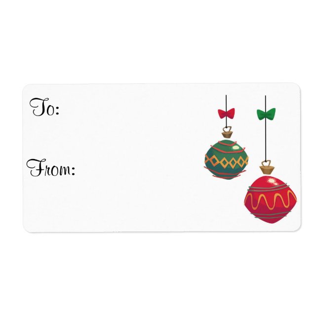 Christmas Gift to/from Tags (Front)