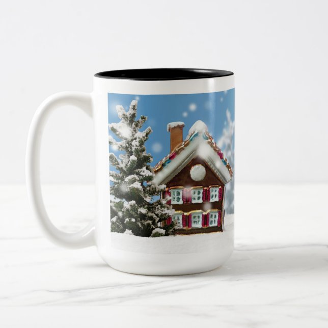 Christmas gift Two-Tone coffee mug (Left)