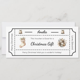 Christmas Gift Voucher, Greeting Card