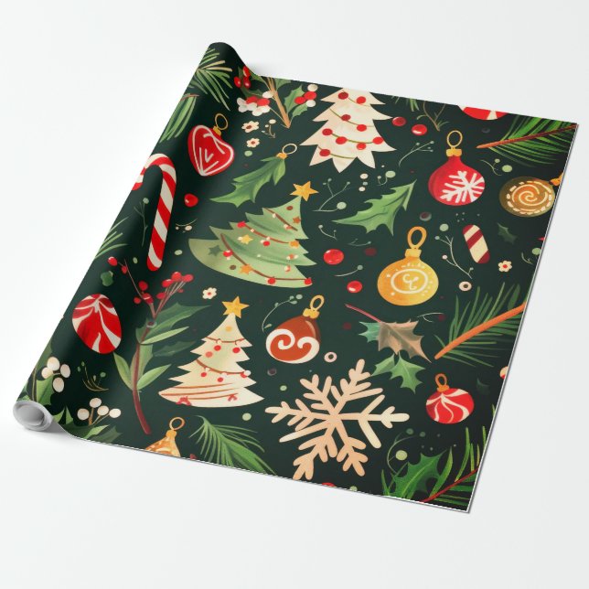 Christmas gift wrap (Unrolled)