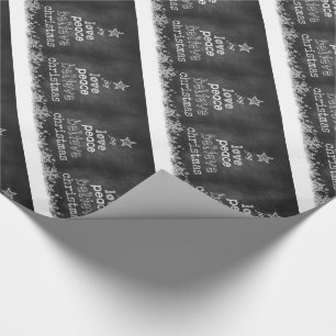 Christmas Gift Wrap/Chalk Board Art Wrapping Paper