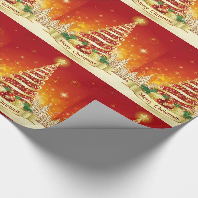 Christmas Gift Wrap/Christmas Tree Wrapping Paper (Corner)