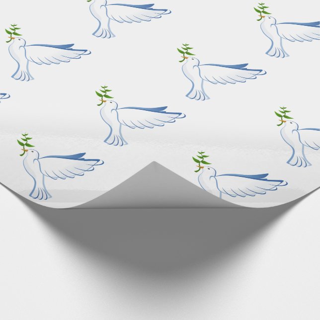 Christmas Gift Wrap/Doves Wrapping Paper (Corner)