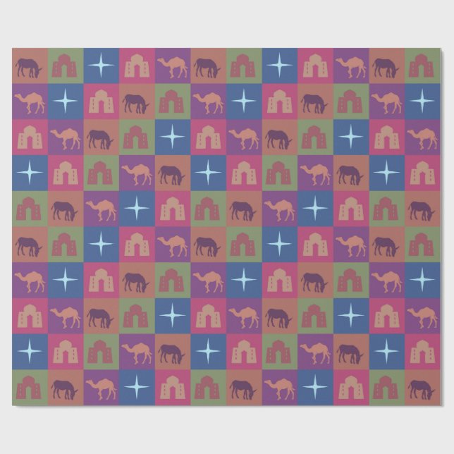 Christmas gift wrap roll (Flat)