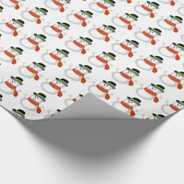 Christmas Gift Wrap/Snowmen Wrapping Paper (Corner)