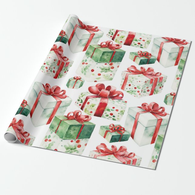 Christmas Gift Wrapping Paper! Paper (Unrolled)